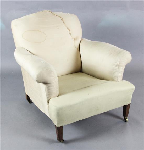 A Victorian Chesterfield armchair H.2ft 9in. W.2ft 10in. D. 3ft 4in.